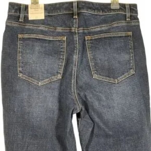 Talbots Straight Leg Jeans Dark Wash Size 12 New - Picture 7 of 10